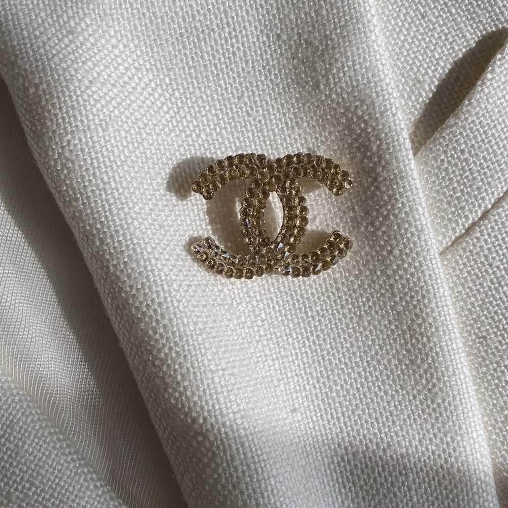 CHANEL Gold Butterfly Brooch